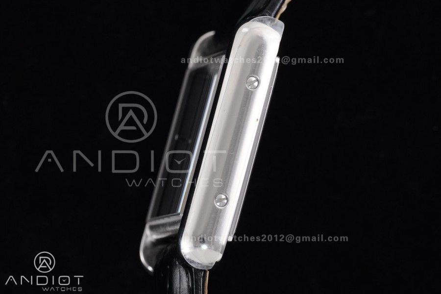 Tank Must 22mm SS AF Best Edition Black Dial On Black Leather Ronda Quartz