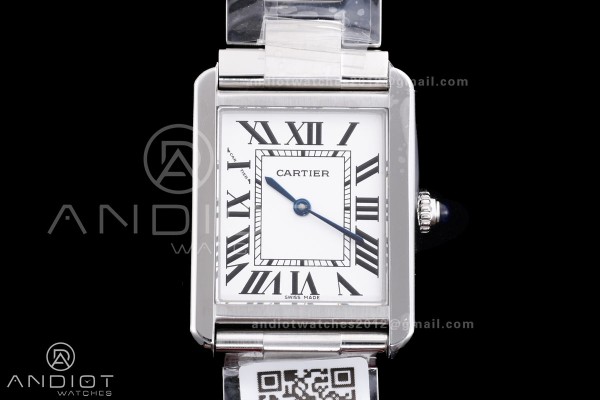 Tank Solo 31x24.4mm AF SS White Dial on SS Bracele...