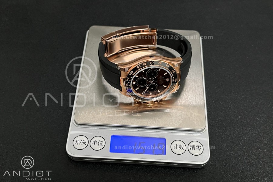 2025 Daytona 126515 QF 1:1 Best Edition Chocolate Dial on Oysterflex Strap QF4131 V10 (Gain Weight)
