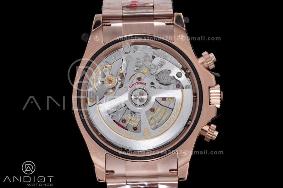 2025 Daytona 126505 QF 1:1 Best Edition Chocolate Dial on RG Bracelet QF4131 V6 (Gain Weight)