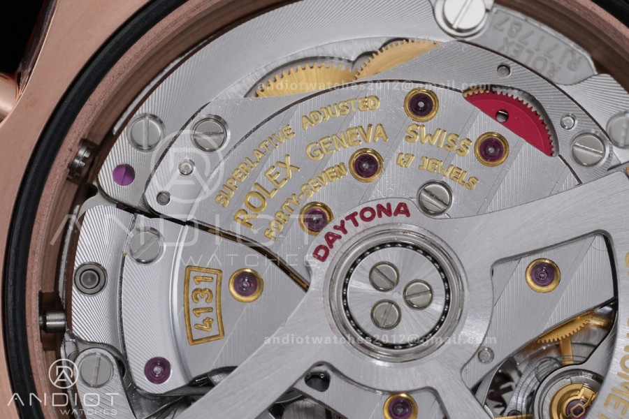 2025 Daytona 126505 QF 1:1 Best Edition Chocolate Dial on RG Bracelet QF4131 V6 (Gain Weight)