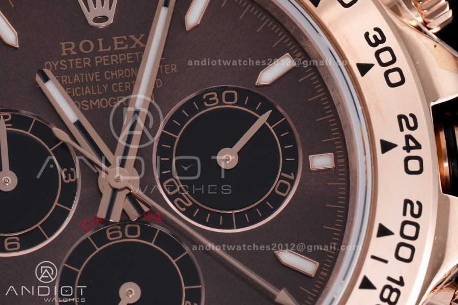 2025 Daytona 126505 QF 1:1 Best Edition Chocolate Dial on RG Bracelet QF4131 V6 (Gain Weight)