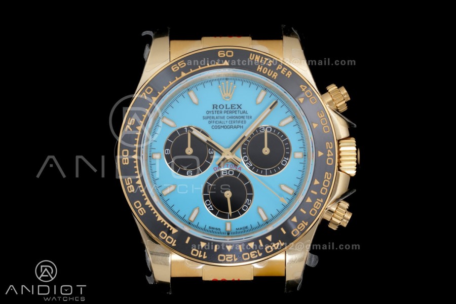 2025 Daytona 126518 QF 1:1 Best Edition Turquoise Dial on Oyster-flex Strap QF4131 V10 (Gain Weight)