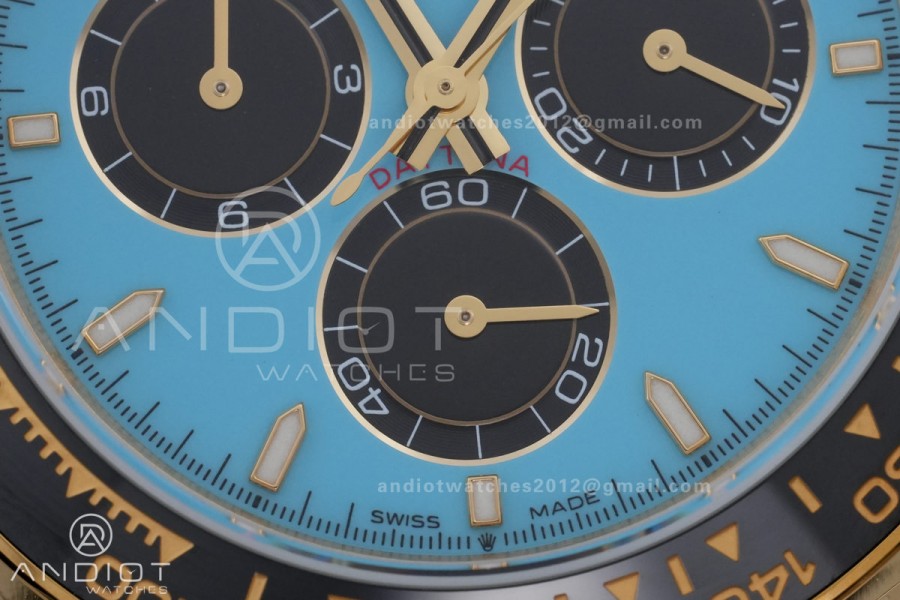 2025 Daytona 126518 QF 1:1 Best Edition Turquoise Dial on Oyster-flex Strap QF4131 V10 (Gain Weight)
