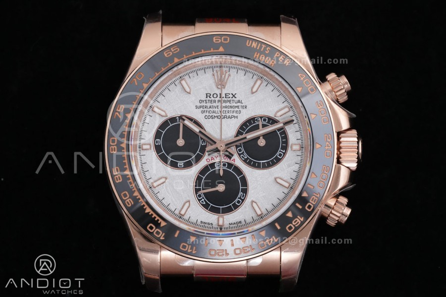 2025 Daytona 126515 QF 1:1 Best Edition Meteorite Dial on Oyster-flex Strap QF4131 V10 (Gain Weight)