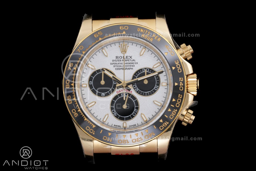 2025 Daytona 126518 YG QF 1:1 Best Edition Meteorite Dial on Oysterflex Strap QF4131 V10 (Gain Weight)