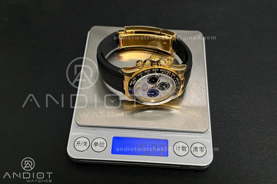 2025 Daytona 126518 YG QF 1:1 Best Edition Meteorite Dial on Oysterflex Strap QF4131 V10 (Gain Weight)