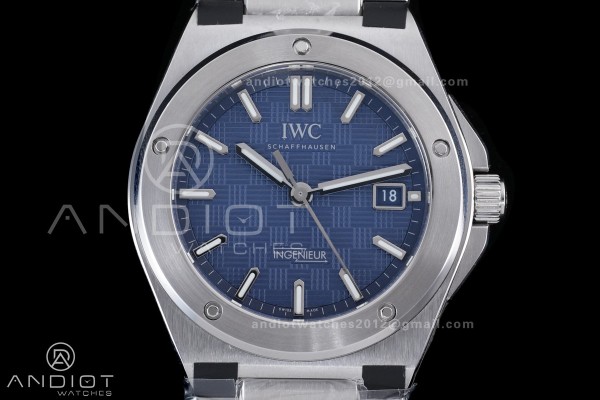 V7 Factory IWC Ingenieur IW328907 Blue V2 Dial On SS Automatic A2892