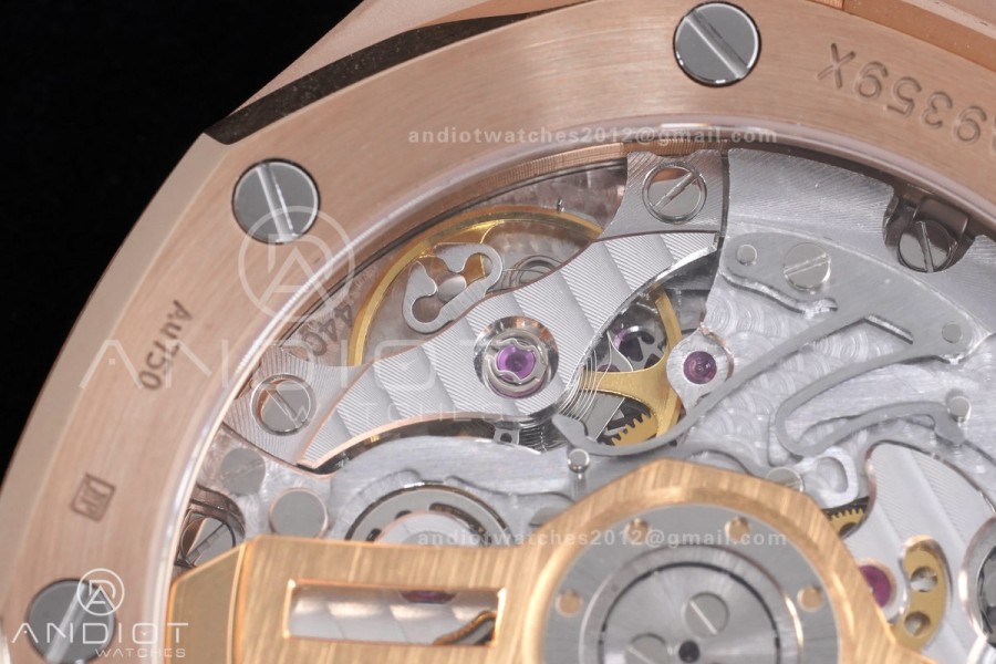 Royal Oak Chrono 26240 RG APSF 1:1 Best Edition Green Dial on RG Bracelet SA4401 Super Clone
