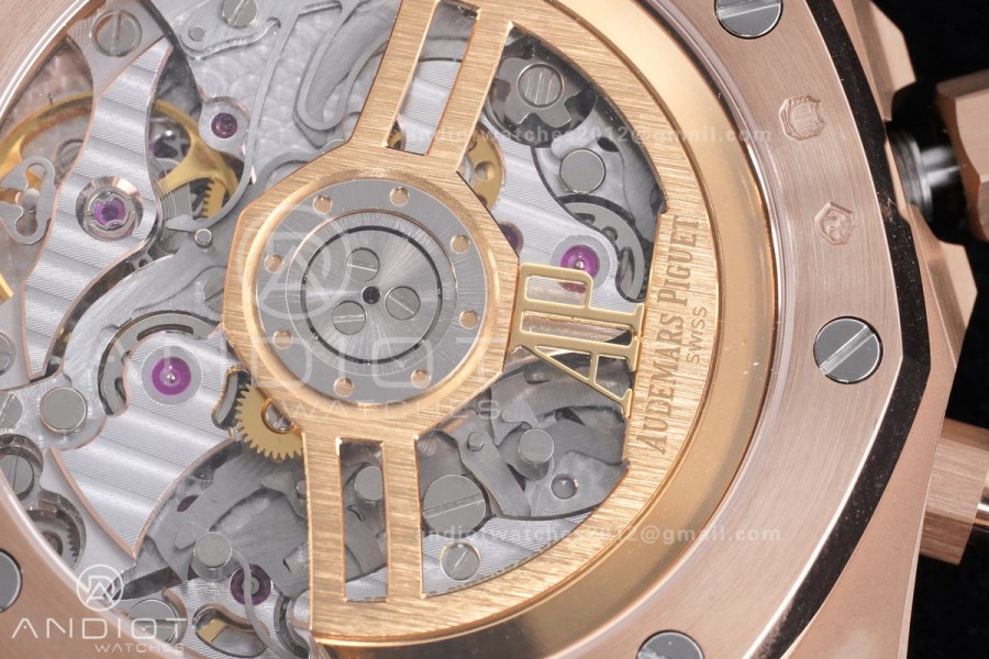 Royal Oak Chrono 26240 RG APSF 1:1 Best Edition Green Dial on RG Bracelet SA4401 Super Clone