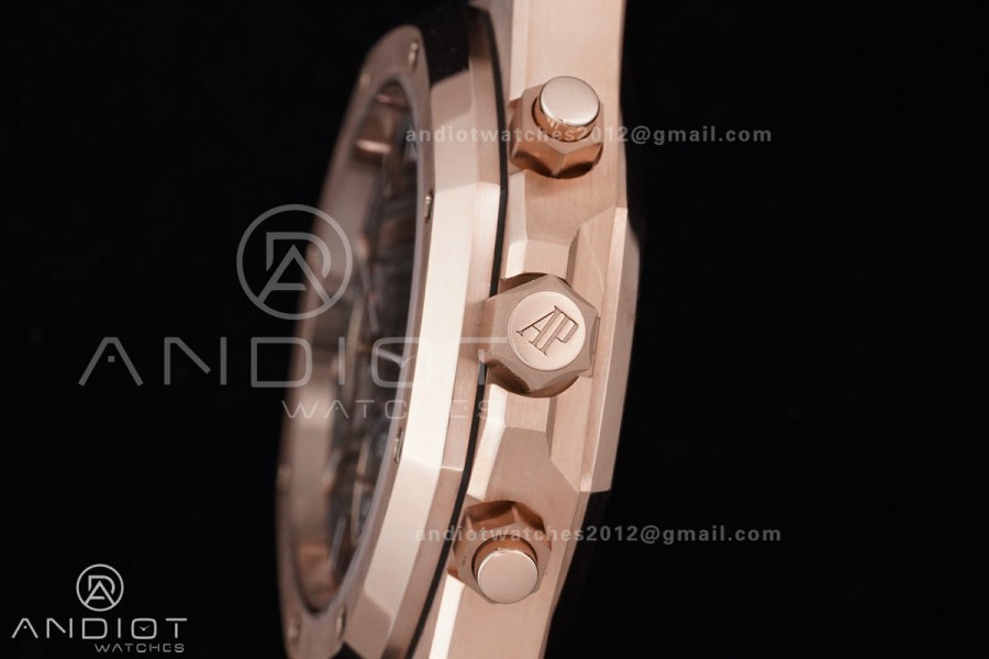 Royal Oak Chrono 26240 RG APSF 1:1 Best Edition Green Dial on RG Bracelet SA4401 Super Clone