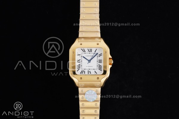 Santos de Cartier 35mm BVF 1:1 Best Edition YG Whi...