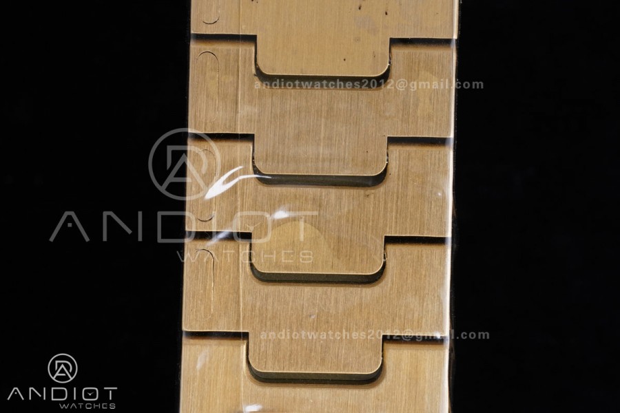 Santos de Cartier 35mm BVF 1:1 Best Edition YG White Dial on YG Smart-Links Bracelet MIYOTA 9039