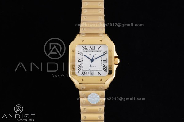 Santos de Cartier 40mm BVF 1:1 Best Edition YG Whi...