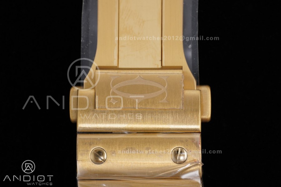 Santos de Cartier 40mm BVF 1:1 Best Edition YG White Dial on YG Smart-Links Bracelet MIYOTA 9019