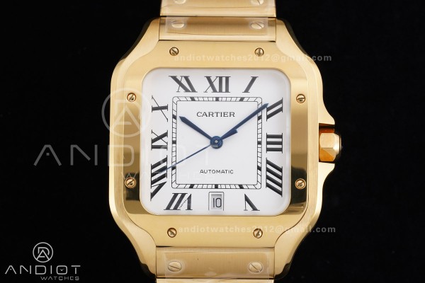 Santos de Cartier 40mm BVF 1:1 Best Edition YG Whi...