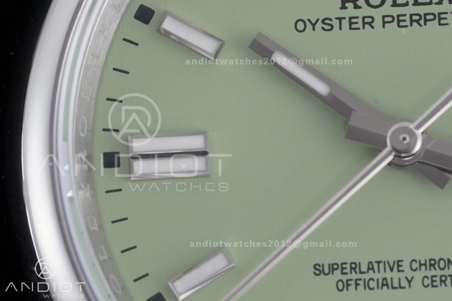 Oyster Perpetual 126000 36mm KRF 1:1 Best Edition 904L Steel Pistachio Dial VR3230