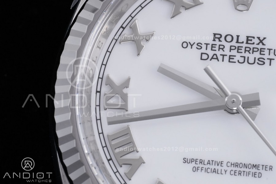 DateJust 36 126234 Clean 1:1 Best Edition 904L Steel White Roman Dial on Jubilee Bracelet SH3235