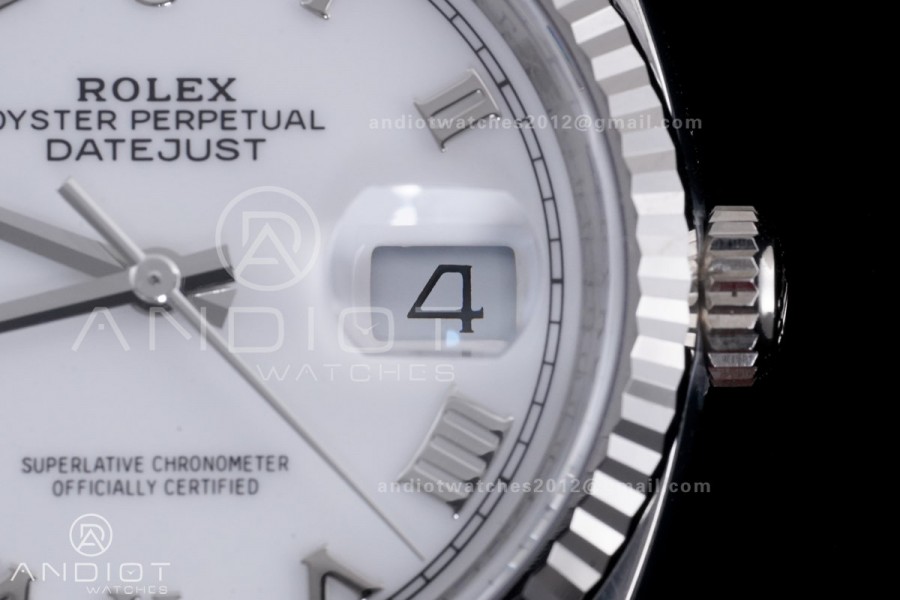DateJust 36 126234 Clean 1:1 Best Edition 904L Steel White Roman Dial on Jubilee Bracelet SH3235