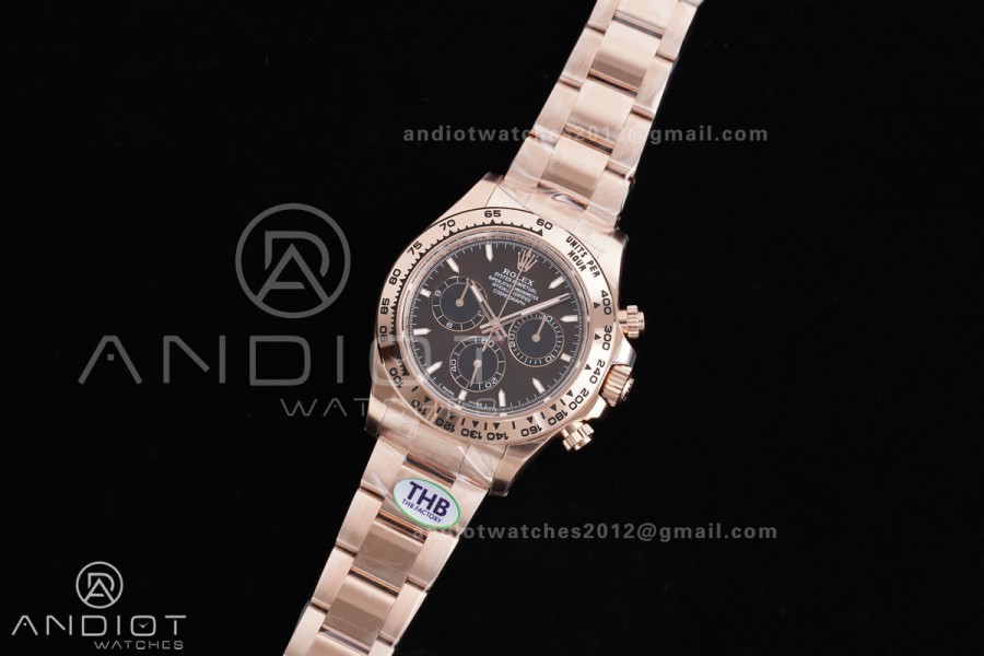 Daytona 126505 THBF 1:1 Best Edition Chocolate Dial on RG Bracelet SH4131