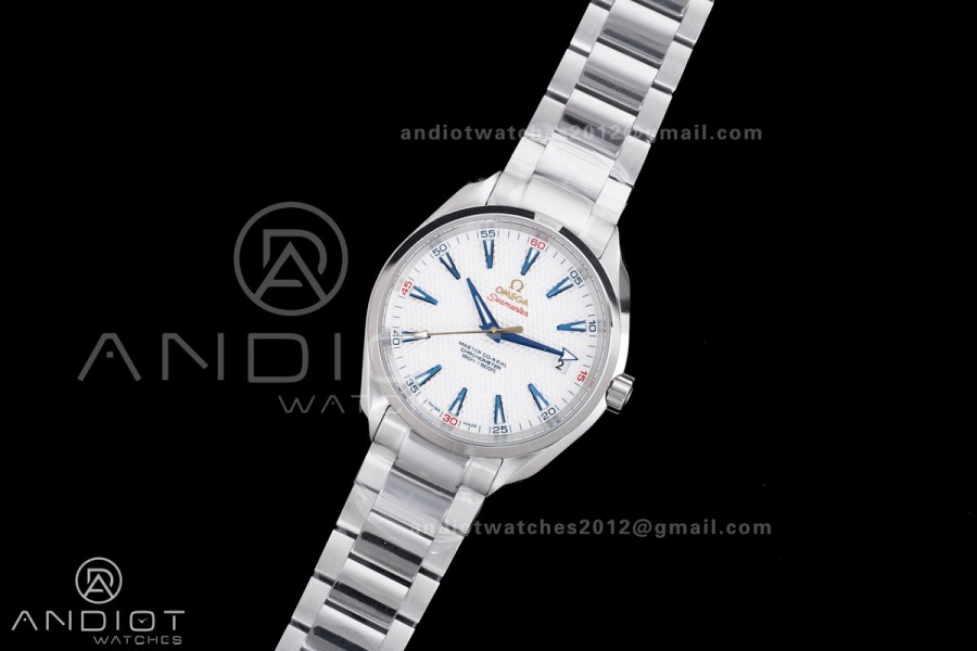 Aqua Terra 150M Master Chronometers VSF 1:1 Best Edition Ryder Cup White Golf Dial  on SS Bracelet A8500