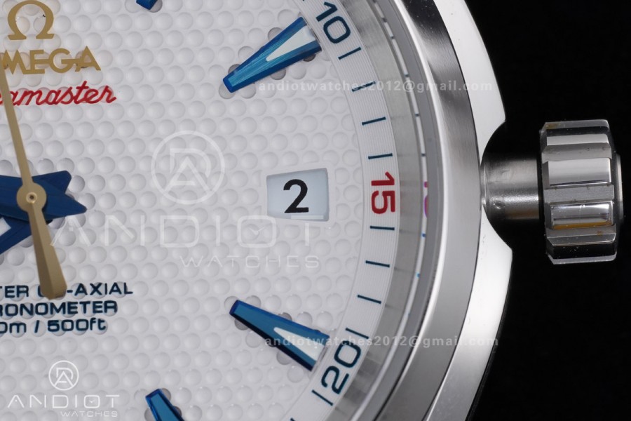 Aqua Terra 150M Master Chronometers VSF 1:1 Best Edition Ryder Cup White Golf Dial  on SS Bracelet A8500