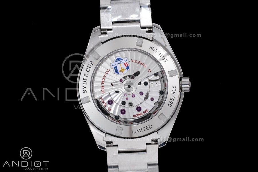 Aqua Terra 150M Master Chronometers VSF 1:1 Best Edition Ryder Cup White Golf Dial  on SS Bracelet A8500