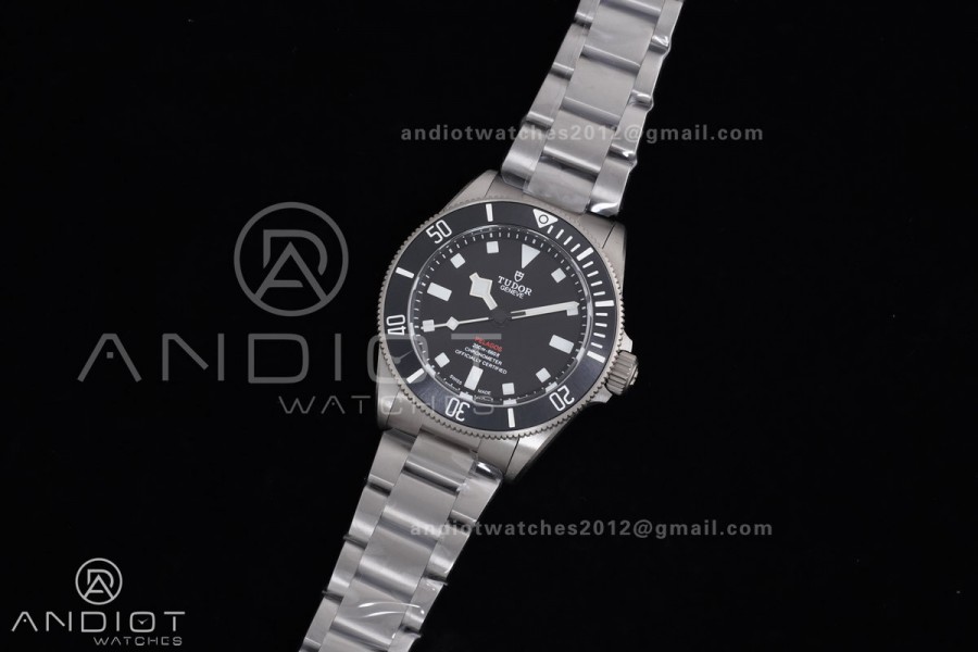 Pelagos 39mm Titanium ZF 1:1 Best Edition Black Dial on Titanium Bracelet A2824 V2