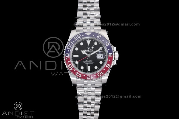 GMT-Master II 126710 BLRO Blue/Red Ceramic VSF Best Edition Pepsi on Jubilee Bracelet DD3285 V3