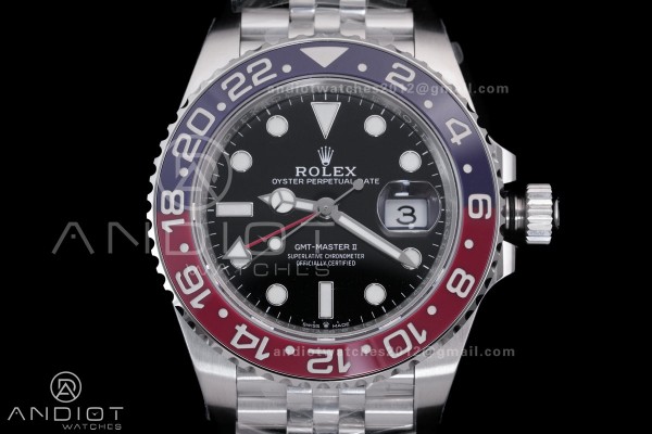 GMT-Master II 126710 BLRO Blue/Red Ceramic VSF Best Edition Pepsi on Jubilee Bracelet DD3285 V3
