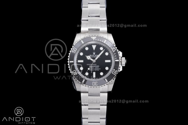 Submariner 41mm 124060 No Date Black Ceramic 904L ...