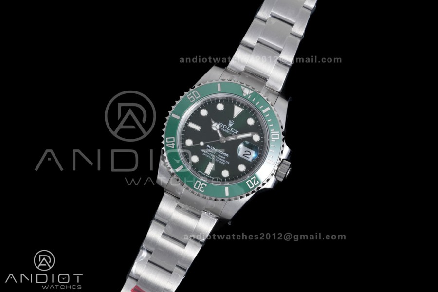 Submariner 116610 LV Green Ceramic 904L Steel VSF 1:1 Hulk Best Edition VS3135