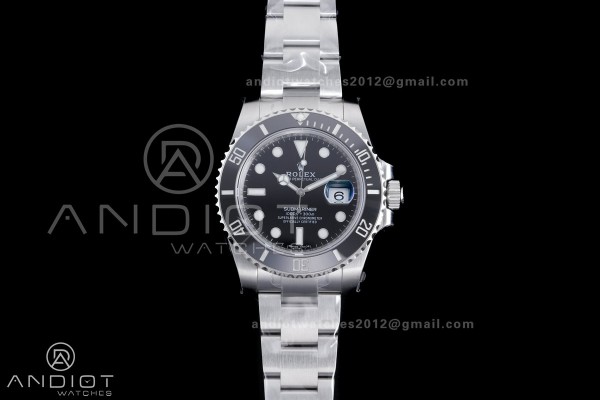 Submariner 116610 LN Black Ceramic 904L Steel VSF ...