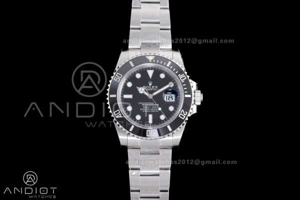 Submariner 41mm 126610 LN Black Ceramic 904L Steel...