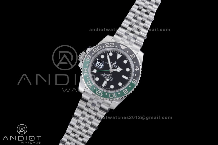 GMT-Master II 126720 VTNR 904L Steel V3 VSF 1:1 Sprite Best Edition Black Dial On Jubilee Bracelet DD3285