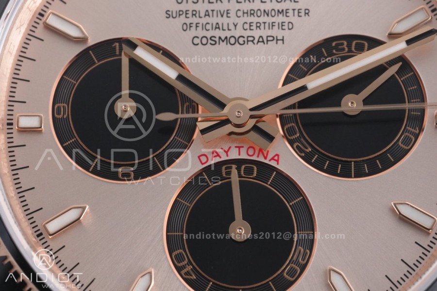 Daytona 126515 Gain Weight VSF 1:1 Best Edition RG Dial Black Sub-dial Stick Marker On Oyster-flex Strap DD4131