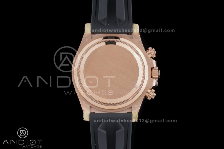 Daytona 126515 Gain Weight VSF 1:1 Best Edition Black Dial RG Sub-dial Stick Marker On Oyster-flex Strap DD4131