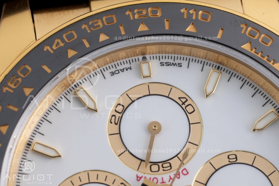 Daytona 126518 VSF 1:1 Best Edition White Dial on Oyster-flex Strap VS4131 V2 (Weighted)