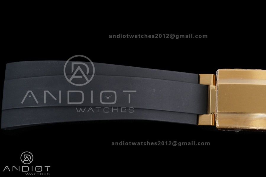 Daytona 126518 Gain Weight VSF 1:1 Best Edition Black Dial Gold Rim Black Sub-dial Stick Marker on Oyster-flex Strap DD4131