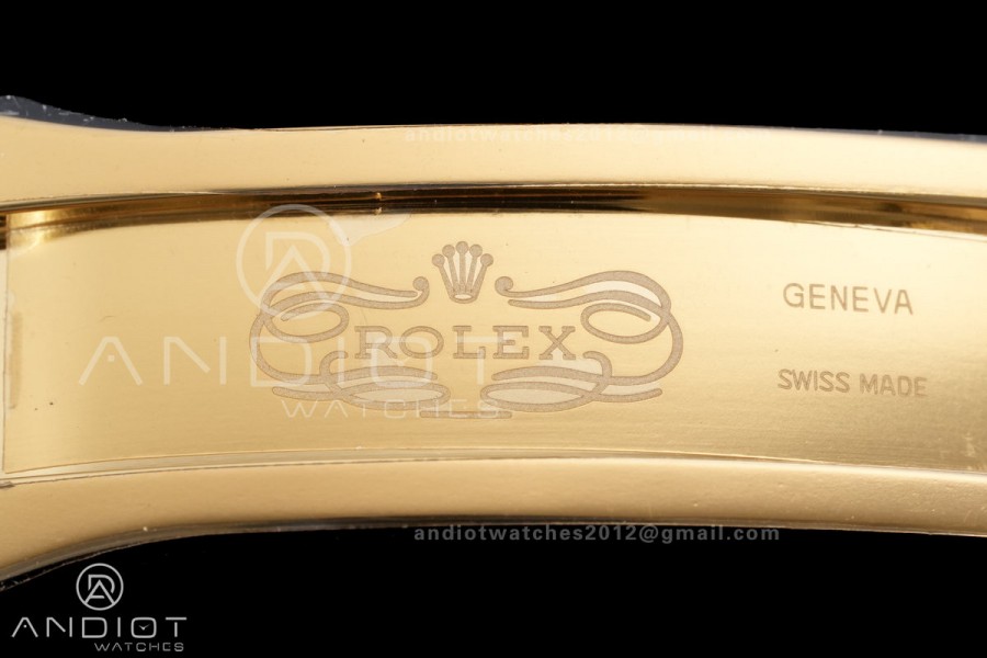Daytona 126518 Gain Weight VSF 1:1 Best Edition Black Dial Gold Rim Black Sub-dial Stick Marker on Oyster-flex Strap DD4131