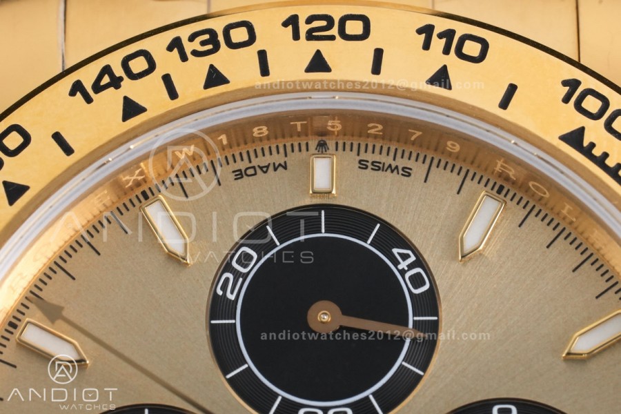 Daytona 126508 Gain Weight VSF 1:1 Best Edition YG Dial Black Sub-dial On Oyster Bracelet DD4131