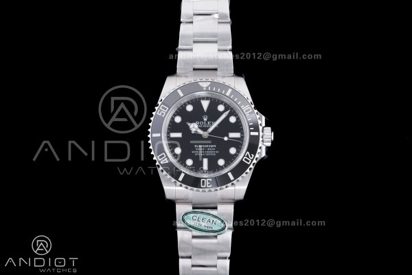 Submariner 41mm 124060 No Date 904L Steel Clean 1:...