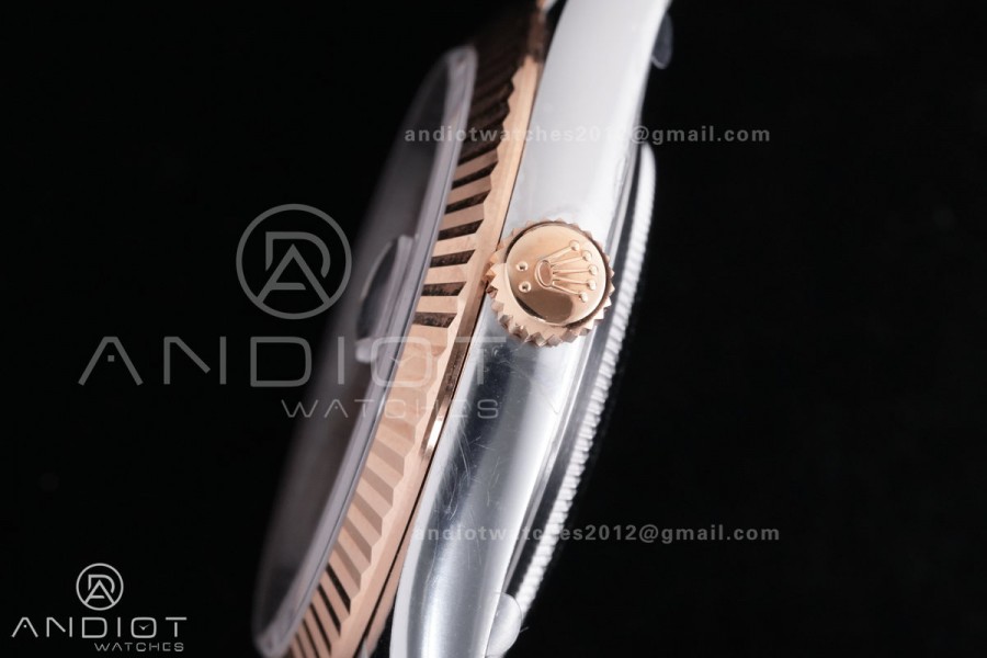 DateJust 41 126331 Clean 1:1 Best Edition 904L Steel Champagne Dial on SS/RG Jubilee Bracelet SH3235