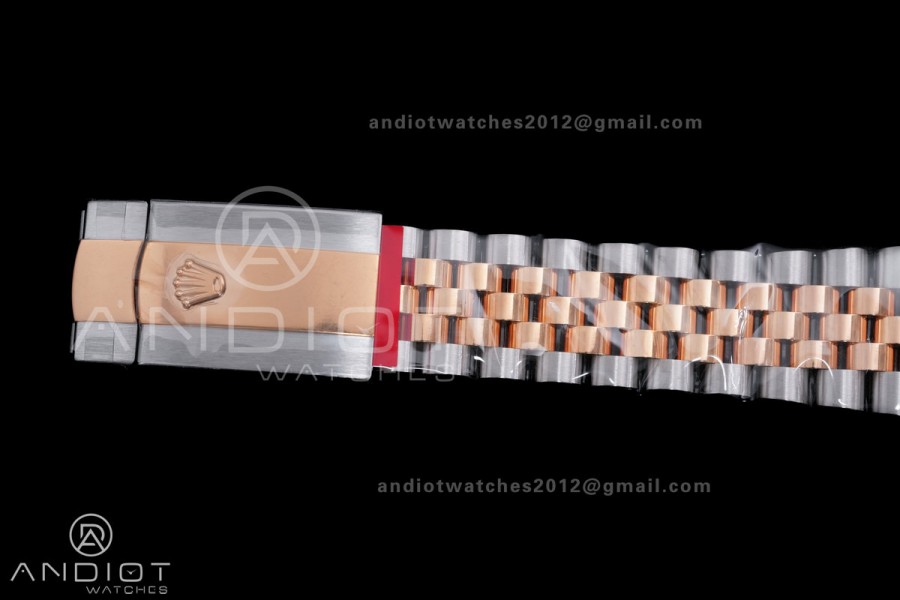 DateJust 41 126331 Clean 1:1 Best Edition 904L Steel Champagne Dial on SS/RG Jubilee Bracelet SH3235