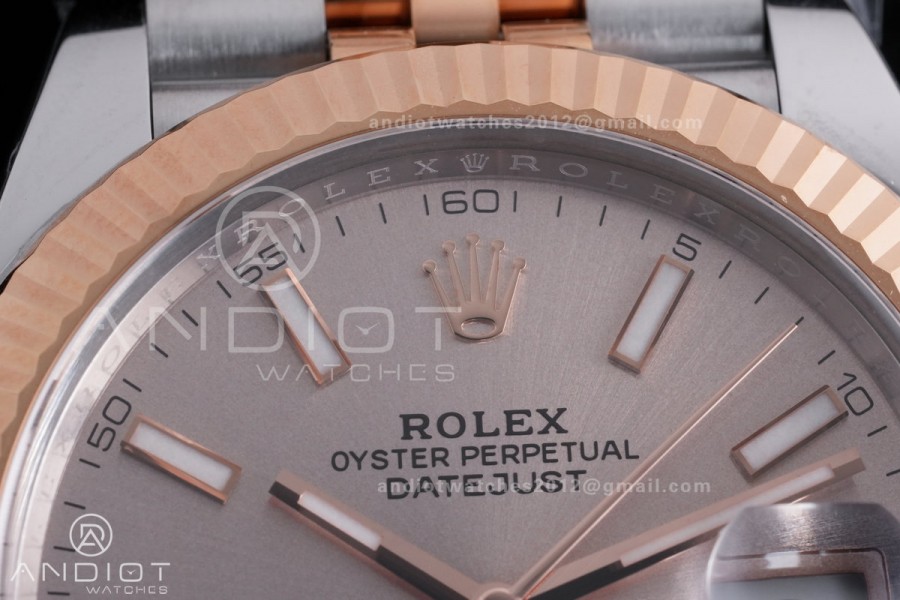 DateJust 41 126331 Clean 1:1 Best Edition 904L Steel Champagne Dial on SS/RG Jubilee Bracelet SH3235