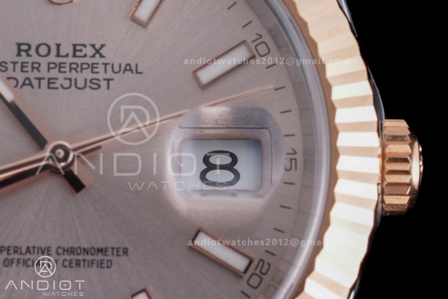 DateJust 41 126331 Clean 1:1 Best Edition 904L Steel Champagne Dial on SS/RG Jubilee Bracelet SH3235