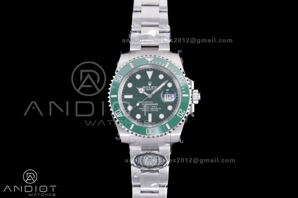 Submariner 116610 LV Green Ceramic Clean 904L 1:1 ...