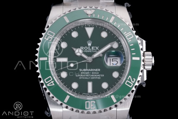 Submariner 116610 LV Green Ceramic Clean 904L 1:1 ...
