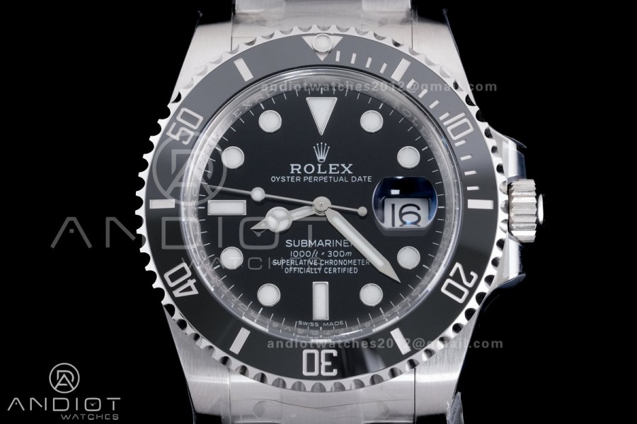 Submariner 116610 LN Black Ceramic Clean 904L 1:1 Best Edition on SS Bracelet SA3135
