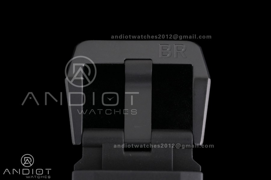 BR03 ASTRO Space Punk Black Ceramic M+F 1:1 Best Edition Aventurine Dial on Rubber Strap A2892